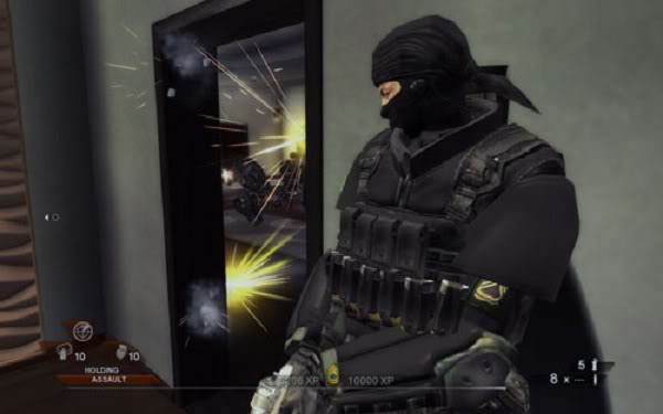 Opening a door in Rainbow Six